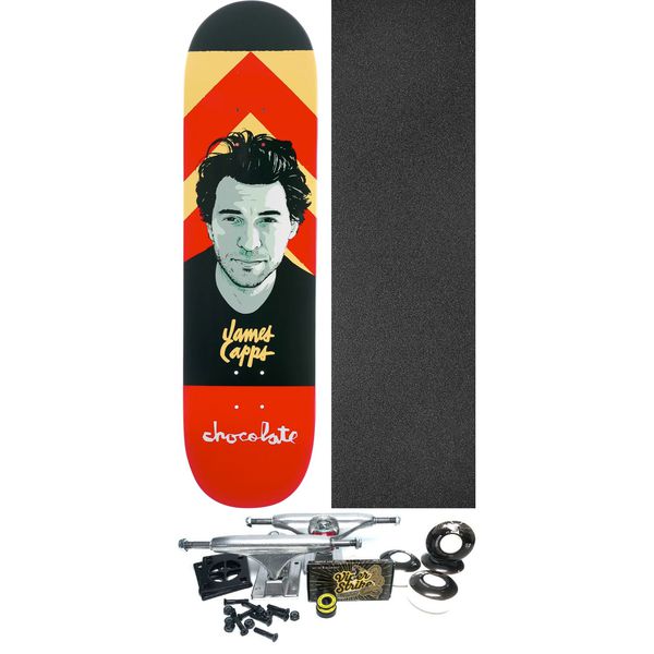 Chocolate Skateboards James Capps Portrait Skateboard Deck - 8" x 31.875" - Complete Skateboard Bundle